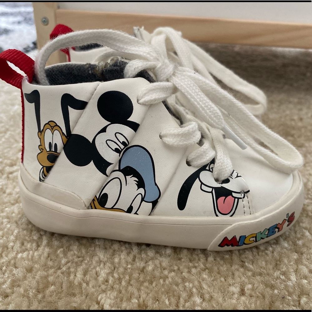 Zara Disney High-Top Shoes - Mickey Never Worn